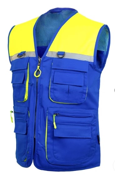 [V-NB0023] Hi-Vis Blue Color Vest
