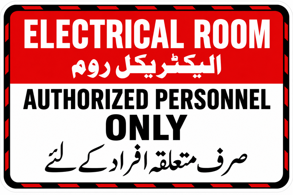 [PS-60] Electric Room Authorized Personnel Only Sign