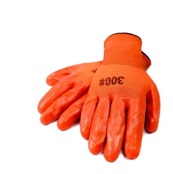 [SG-008] Orange 300# Safety Work Gloves | Protective Industrial Gloves