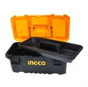 [PBX1401] Ingco 14″ Plastic Tool Box Organizer with Tray 10kg capacity PP Material